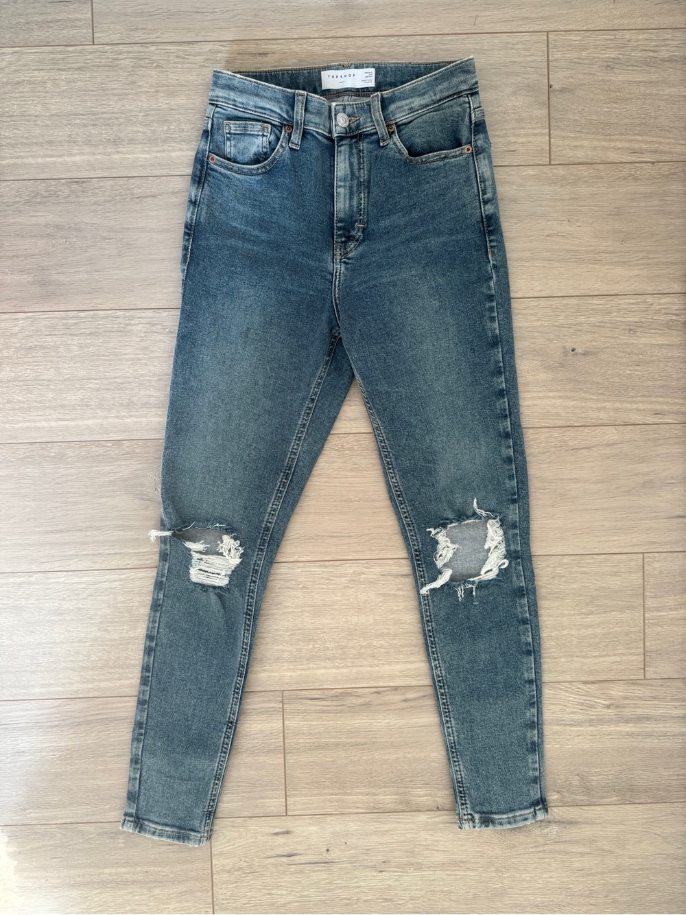 Topshop Distressed Jamie Skinny Jeans